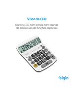 Calculadora De Mesa 4132 Branca 12 Dígitos Função Raíz Quadrada Porcentagem Correção