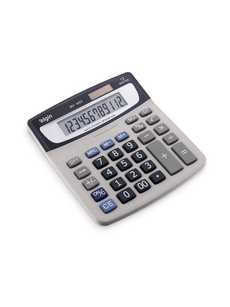 Calculadora De Mesa 4123 12 Dígitos Raíz Quadrada LCD