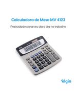 Calculadora De Mesa 4123 12 Dígitos Raíz Quadrada LCD