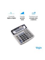Calculadora De Mesa 4123 12 Dígitos Raíz Quadrada LCD