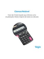 Calculadora de Bolso CB 1483 8 Dígitos 4 Operações Visor Cristal Líquido Solar