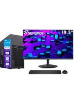 Computador Skill Pro Intel I5 10400F 16GB DDR4 Placa De Vídeo Geforce 2GB 512GB Monitor 195" LED