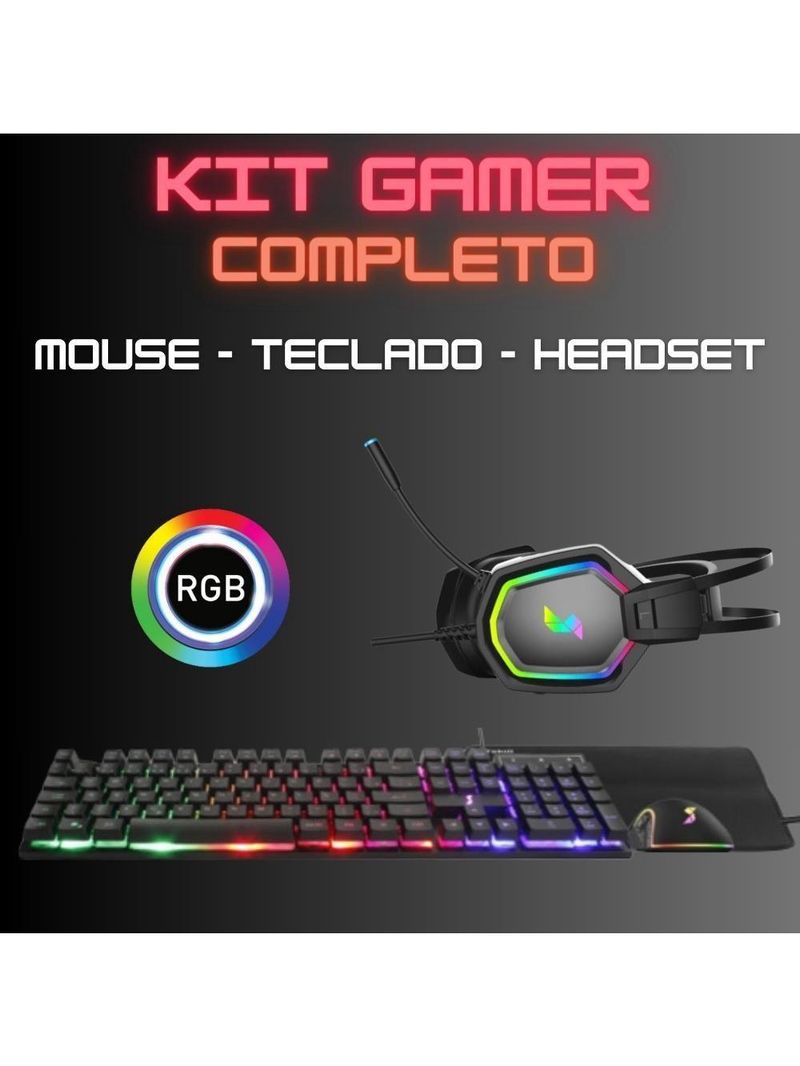 Pc Gamer Skill RGB AMD Ryzen 5 Gráficos Radeon Vega 7 Monitor LED 20 Kit Gamer 16GB DDR4 3200mhz SSD 512GB SGX-0064A
