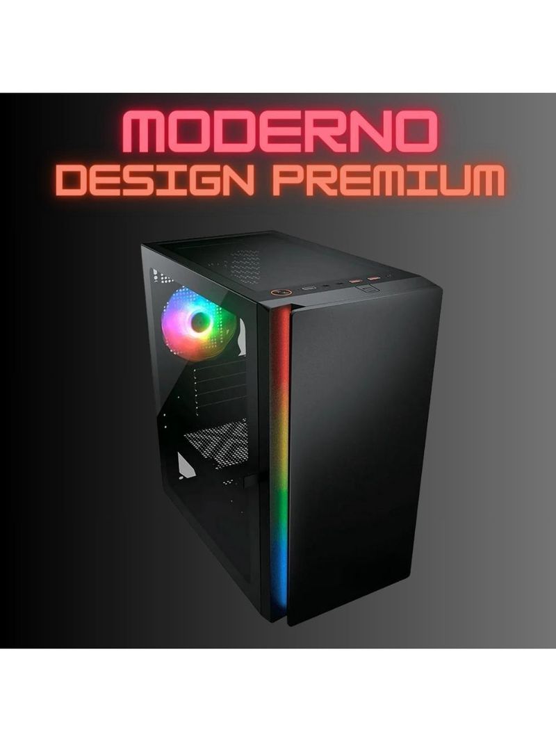 Pc Gamer Skill RGB AMD Ryzen 5 Gráficos Radeon Vega 7 Monitor LED 20 Kit Gamer 16GB DDR4 3200mhz SSD 512GB SGX-0064A