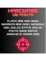 Pc Gamer Skill RGB AMD Ryzen 5 Gráficos Radeon Vega 7 Monitor LED 20 Kit Gamer 16GB DDR4 3200mhz SSD 512GB SGX-0064A