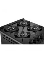 Fogão 4 Bocas De Embutir Dako Supreme Mesa De Vidro Preto Bivolt