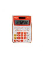 Calculadora De Mesa Procalc Pc100-o 12 Digitos Laranja
