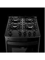 Fogão Consul 4 Bocas com Mesa de Vidro e Grades Individuais Super Estáveis Preto CFO4VBEUNA Bivolt