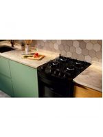 Fogão Consul 4 Bocas com Mesa de Vidro e Grades Individuais Super Estáveis Preto CFO4VBEUNA Bivolt