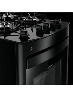 Fogão Consul 4 Bocas com Mesa de Vidro e Grades Individuais Super Estáveis Preto CFO4VBEUNA Bivolt