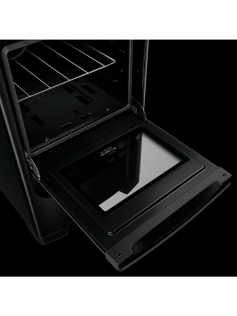 Fogão Consul 4 Bocas com Mesa de Vidro e Grades Individuais Super Estáveis Preto CFO4VBEUNA Bivolt