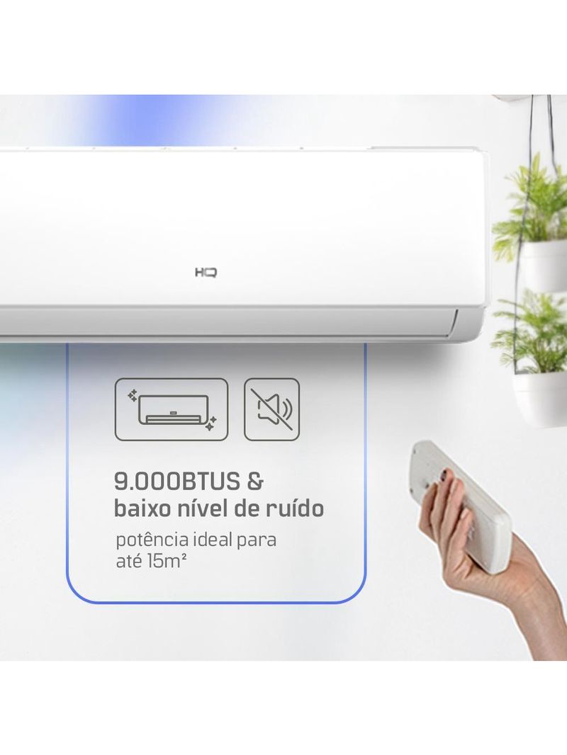 Ar Condicionado Split HQ Hi Wall 9000 BTUS Frio Monofásico Branco VOHT9KCO4S2S13 220V