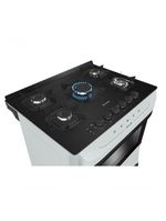 Fogão Mueller 5 Bocas Mesa De Vidro Branco MFV5BB Bivolt