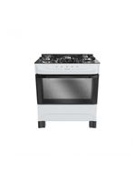 Fogão Mueller 5 Bocas Mesa De Vidro Branco MFV5BB Bivolt