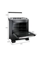 Fogão Mueller 5 Bocas Decorato Tripla Chama Preto Bivolt