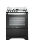 Fogão Mueller 5 Bocas Decorato Tripla Chama Preto Bivolt