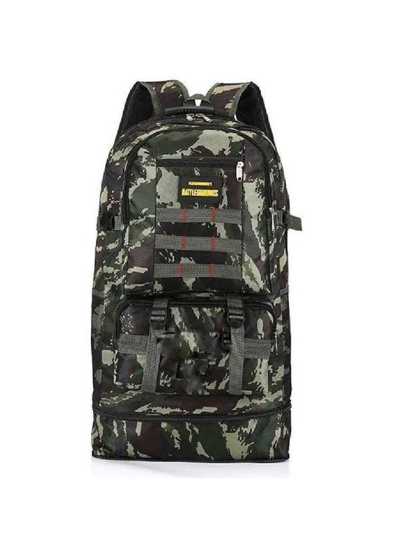 Mochila Resistente Impermeavel Camuflada Grande 5 Bolsos Camping Trilha Aventura Viagem