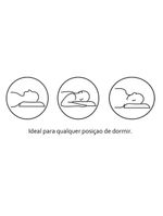 Travesseiro Látex Sleep Flocos  p/Fronha 50x70 (65x45x15) - Castor