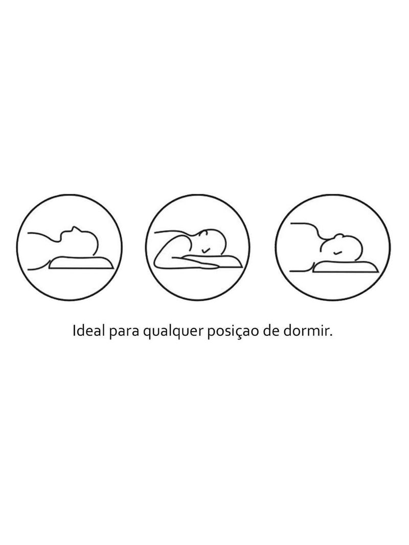 Travesseiro Látex Sleep Flocos  p/Fronha 50x70 (65x45x15) - Castor