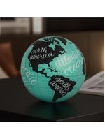Globo Terrestre Luminaria Decorativa Mapa Mundi Iluminacao Led E Movimento Automatico Escritorio