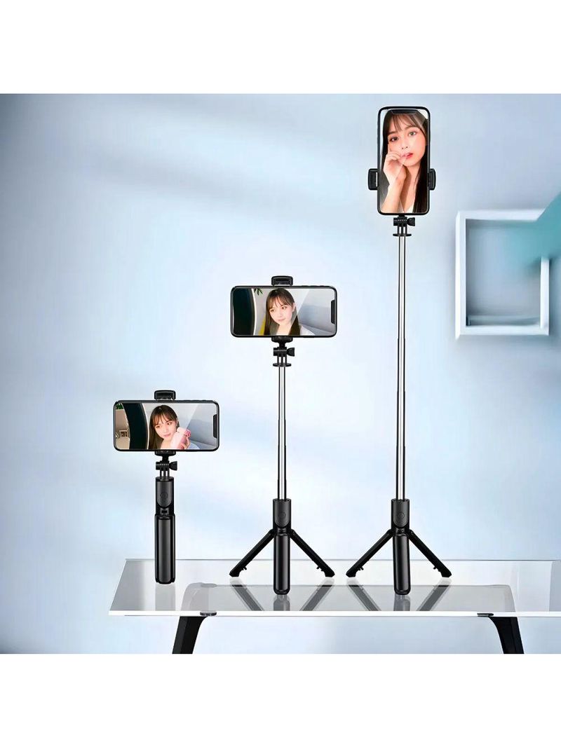 Bastão De Selfie Com Tripé Para Celular Com Controle Dispara