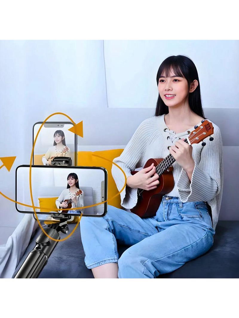 Bastão De Selfie Com Tripé Para Celular Com Controle Dispara