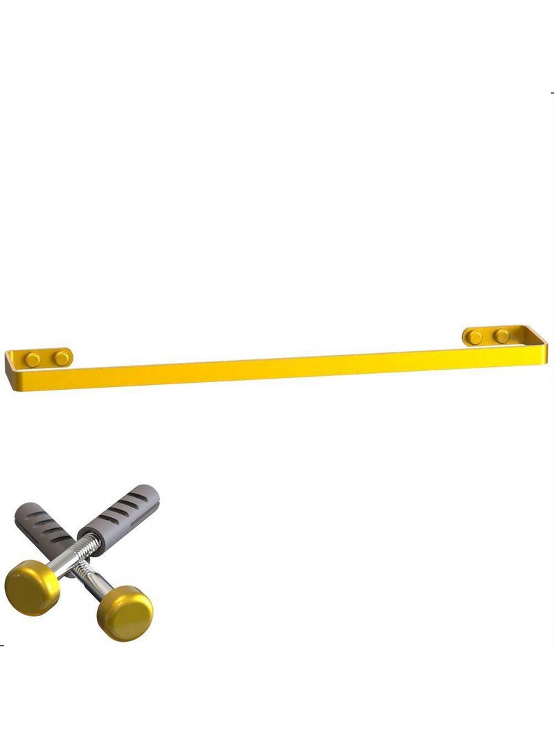 Porta Toalha De Banho Para Banheiro Dourado Plus