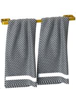 Porta Toalha De Banho Para Banheiro Dourado Plus