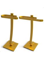 Porta Papel Higiênico De Chão E Toalha Lavabo Dourados