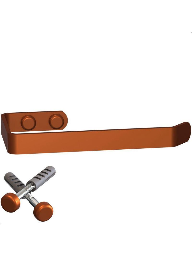 Suporte Porta Papel Higiênico De Parede Rose Gold Plus