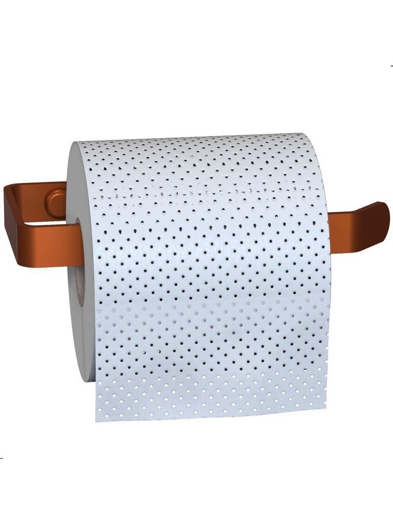 Suporte Porta Papel Higiênico De Parede Rose Gold Plus