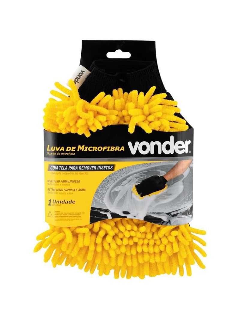 Luva De Microfibra Com Rede Para Insetos Vonder