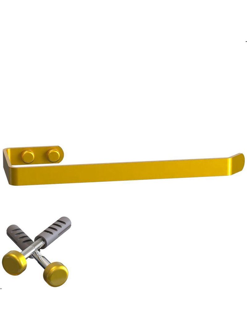 Porta Toalha De Rosto Para Banheiro Dourado Plus