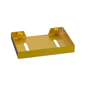 Porta Sabonete Para Banheiro De Parede Dourado Plus