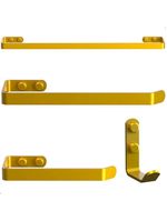 Kit Acessórios Para Banheiro Dourado 4 Peças Plus