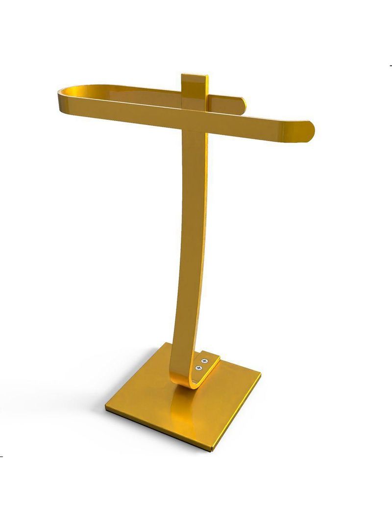 Toalheiro Para Banheiro Porta Toalha Lavabo Bancada Dourado