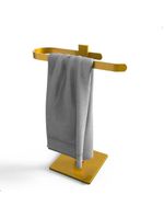 Toalheiro Para Banheiro Porta Toalha Lavabo Bancada Dourado