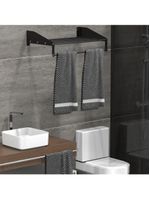 Suporte Para Toalha De Banho Toalheiro Hotel Pretotallin