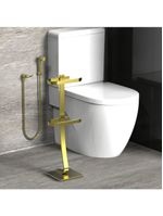 Porta Papel Higiênico De Chão Suporte Papeleira Douradad