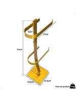 Porta Papel Higiênico De Chão Suporte Papeleira Douradad