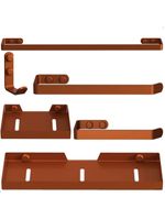 Kit Acessórios Para Banheiro Rose Gold 6 Peças Plus