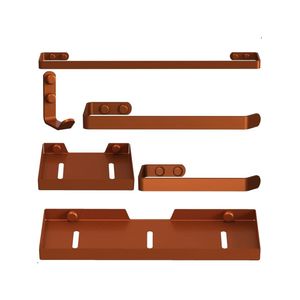 Kit Acessórios Para Banheiro Rose Gold 6 Peças Plus