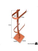 Porta Papel Higiênico De Chão Suporte Papeleira Rose Goldd