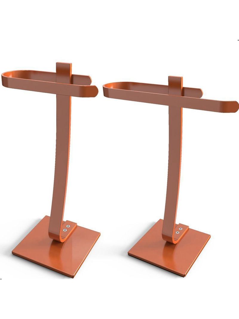 Porta Papel Higiênico De Chão E Toalha Lavabo Rose Golds