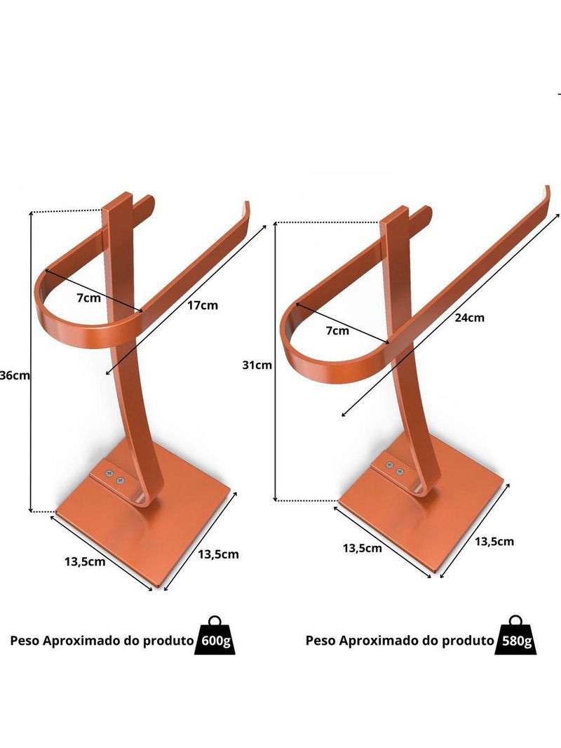 Porta Papel Higiênico De Chão E Toalha Lavabo Rose Golds