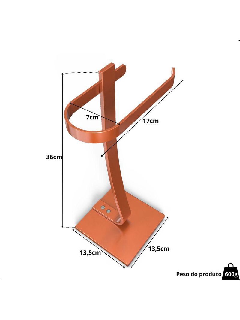 Porta Papel Higiênico De Chão Suporte Papeleira Rose Golds