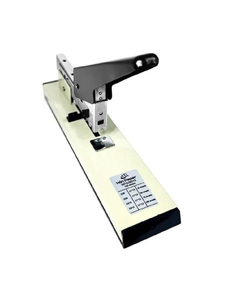 Grampeador Profissional Folhas Executivo 100 Gigante Mesa Bancada Escritorio Grande Reforçado