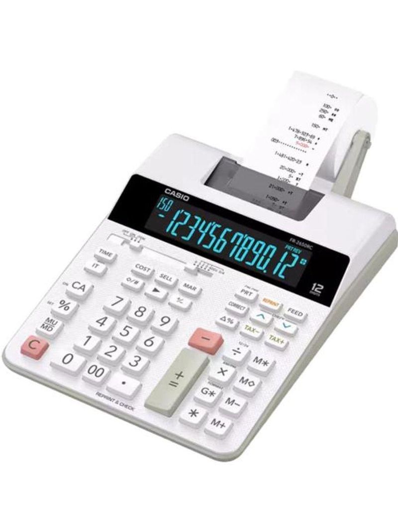 Calculadora Com Bobina Casio Fr2650rc 12 Dígitos Branca [f002]