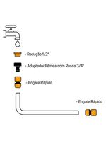 Kit Engate Rápido Simples Wap Gkers01 Conexão Tipo Click