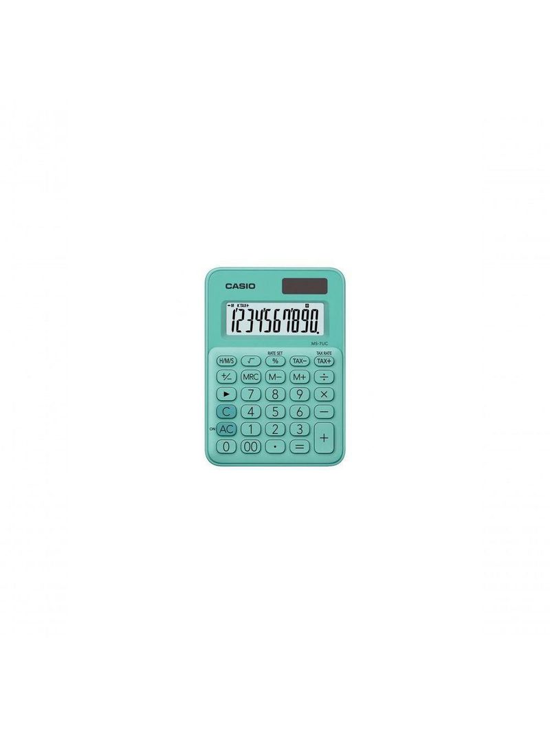 Calculadora De Mesa 10 Dígitos Verde - Ms-7uc-gn-w-dc